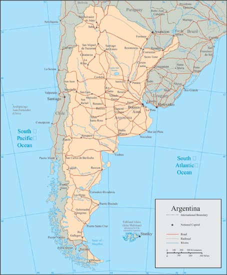 map of argentina with cities. Argentina vector maps
