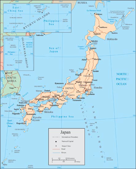 maps of japan. Japan vector maps