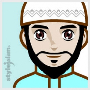 World  Vector on Muslim People Avatars