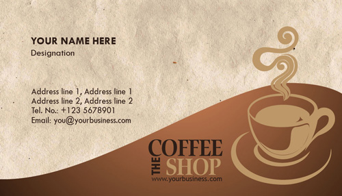 Coffee Shop Business Cards Design