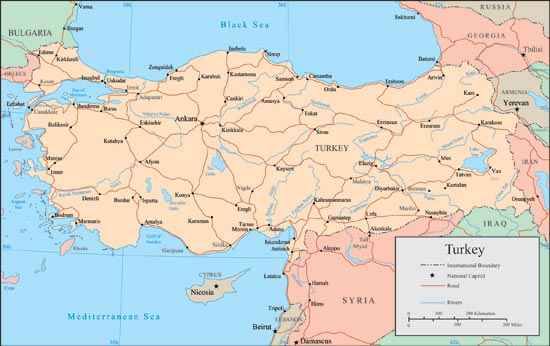 Turkey vector maps