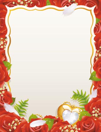 Logo Design Gallery on Wedding Card Vector Templates     Mirror
