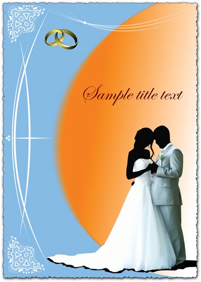 1 EPS vector with jpg preview 572 Mb Wedding cards models