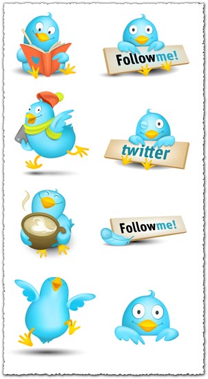 Icon Vector on How About Some Neat Follow Me Twitter Buttons And Icons  These Small