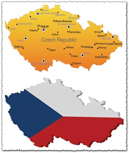 maps of czech republic. Czech republic map