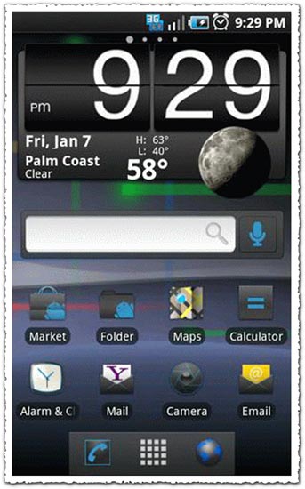 ADW Theme Gingerbread Blue 3 Android application