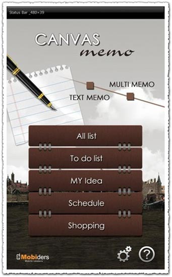 Canvas Memo 1.2 Android application