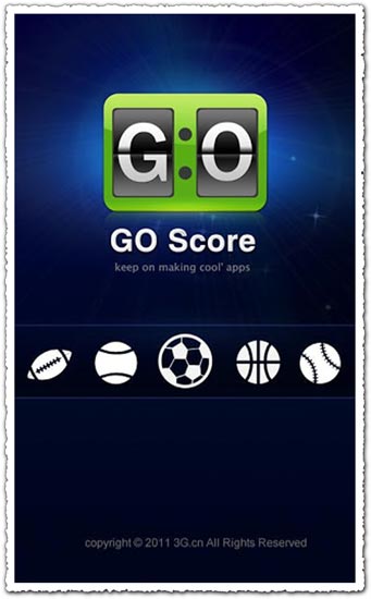 GO Score 1.0.1 Android application