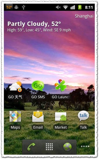 GO Weather 1.6.4 Android application