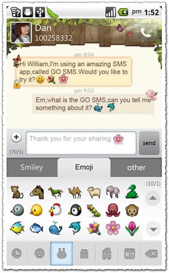 Go SMS Pro 3.00 Android application