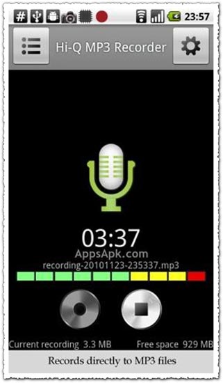 Hi-Q MP3 Recorder Full 1.5.4 Android application