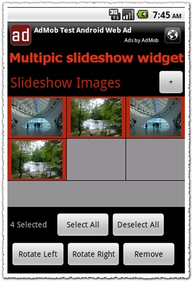 Multipic Slideshow Widget 1.22.1 Android application