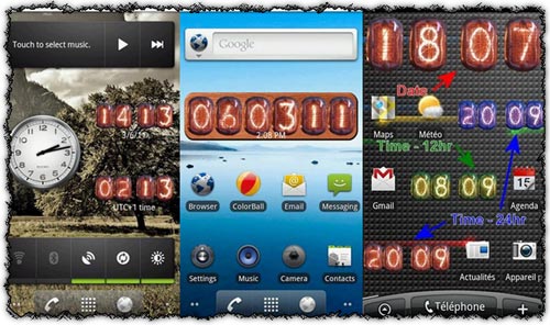 Nixie Clock Widget 2.5 application for Android
