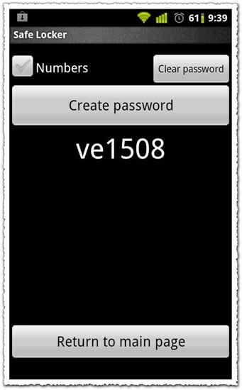 Safe Locker 1.0 Android application