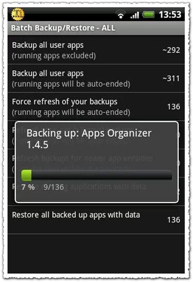 Titanium Backup Pro 3.7.4 Android application