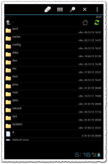 Total Commander 1.0 Android application