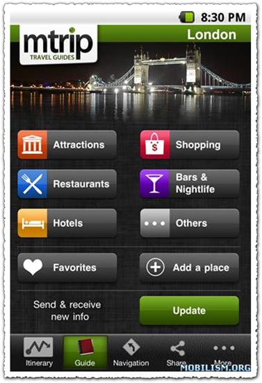 mTrip London Travel Guide 1.0.8 Android application