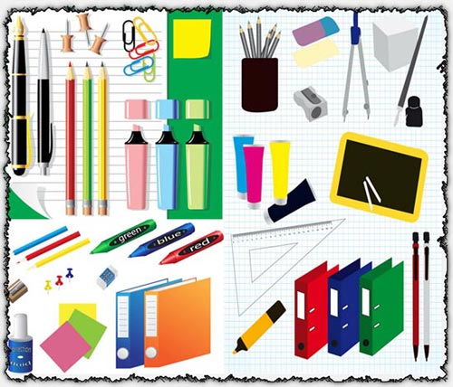 Office accesories vectors