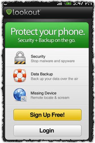 Lookout Mobile Security 5.6 application for Android