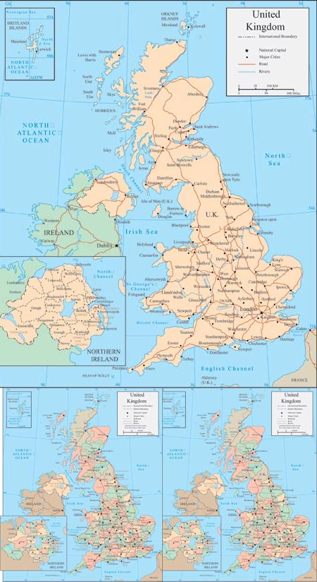 Map Of United Kingdom Rivers