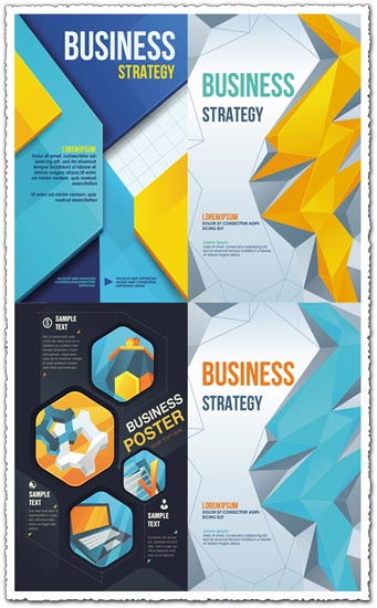 business poster cover vector design