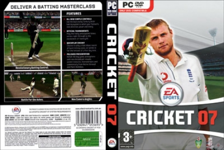 Cricket 2007 game DVD cover