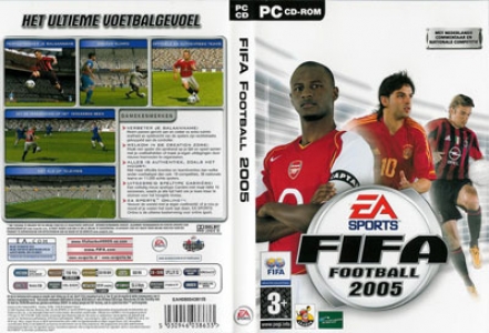 Fifa 2005 game DVD cover