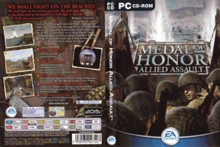 Medal of honor allied assault game DVD cover