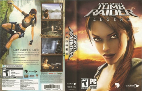 Tomb raider legend game DVD cover