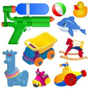 Vector toys for childrens