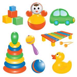 Vector toys for childrens