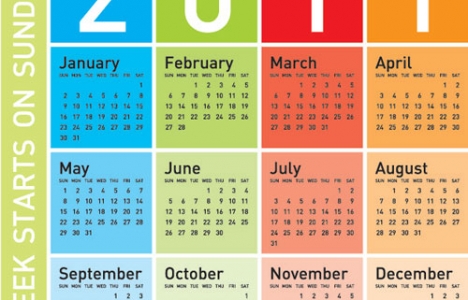 2011 calendar design