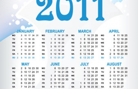 2011 calendar design