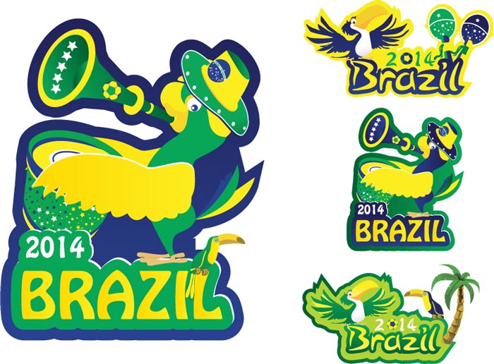 2014 Brazil World Cup Vectors