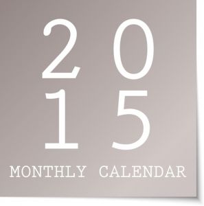 2015 calendar in metalic sticky notes vector