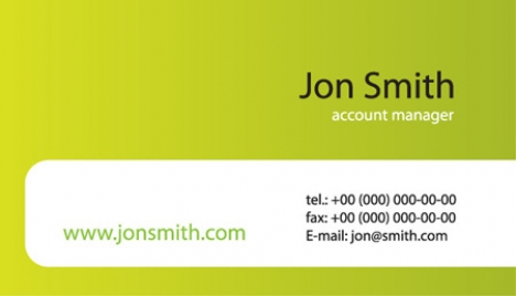 Corporate business cards