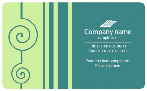 Business cards vector models