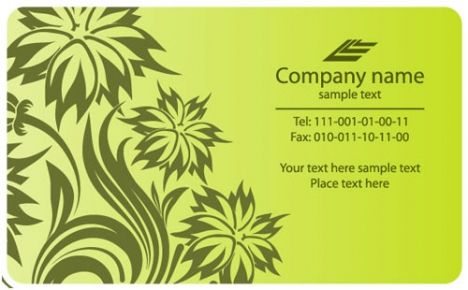 Business cards vector models