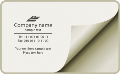 Business cards vector models