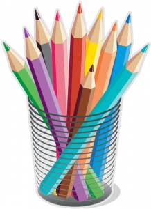 Colorful pencils vector