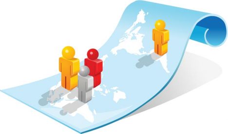 3D technology charts icon vector