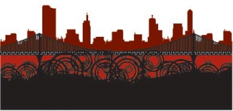 Abstract city vector