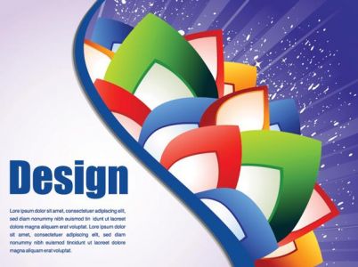 Abstract flyers design vector