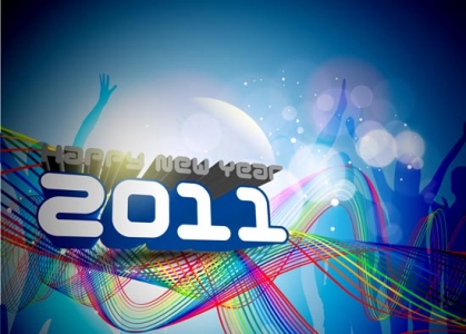 Abstract new year design