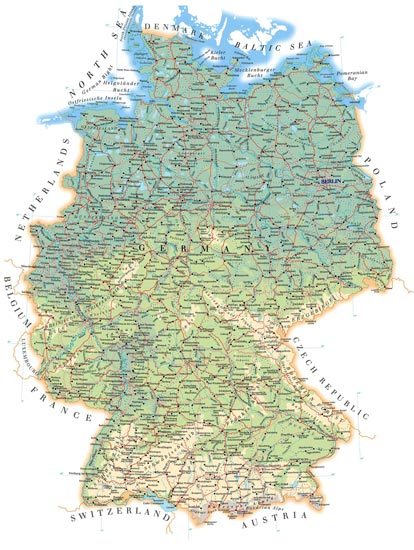 Street map Germany Admin
