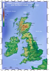 physical map of great britain