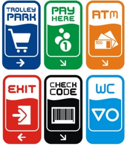 Advertising and shopping sticker