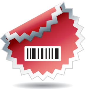 Advertising and shopping sticker