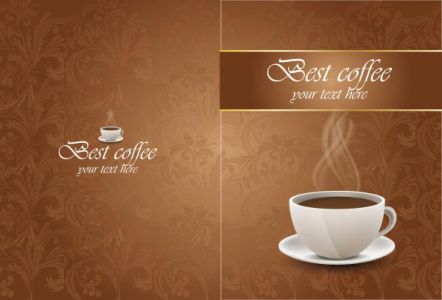 Advertising coffee vector cards