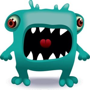 Angry monsters vector avatars